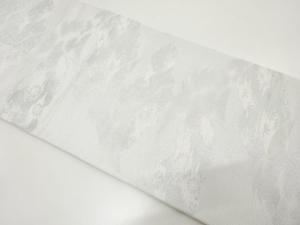 アンティーク　鶴に松笹・菊模様織り出し袋帯（材料）